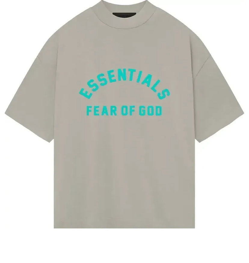 T-paita Fear of God Essentials Heavy Jersey Crewneck T-Shirt Harmaa | 125SP242005F