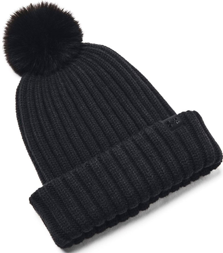 Pipo Under Armour Halftime Pom Beanie Hat Musta | 1386637-001