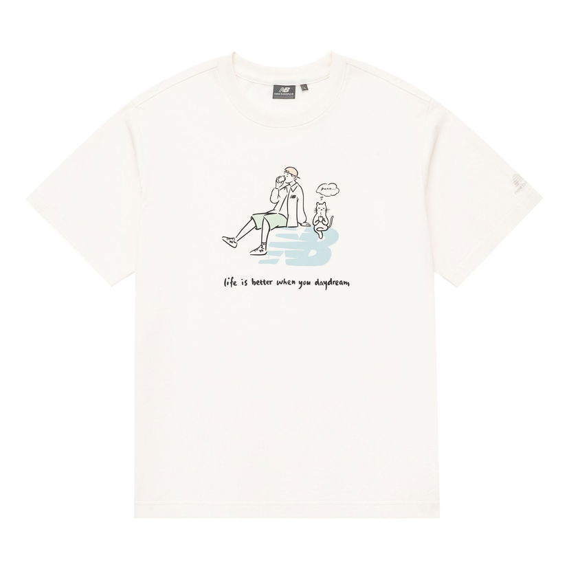 T-paita New Balance Graphic T-Shirt PK Valkoinen | 5ED26011-IV