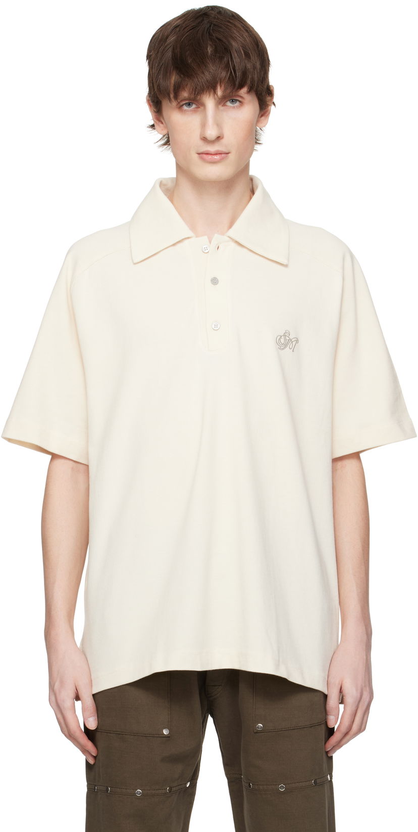 Poolopaita Serapis Serapis Sailor Short Sleeve Polo Valkoinen | SS25_PT_3S