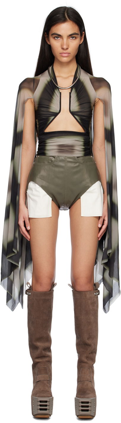 Body Rick Owens Rick Owens Flagsleeve Prong Sleeveless Blouse Vihreä | RP01C5229 BZP2
