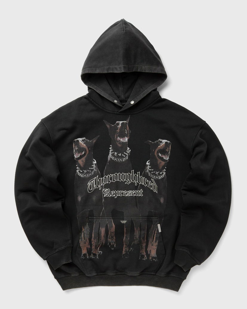 Huppari Represent Clo Represent THOROUGHBRED HOODIE Musta | MLM41134-003