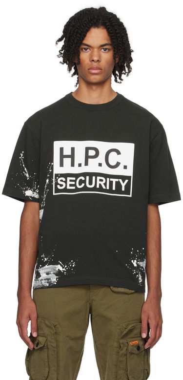 T-paita HERON PRESTON 'H.P.C. Security' T-Shirt Musta | HMAA032F23JER0101001, 0