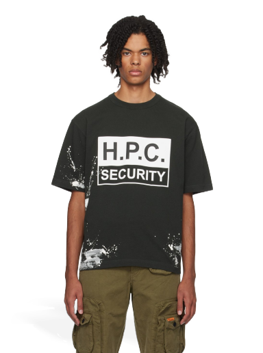 T-paita HERON PRESTON 'H.P.C. Security' T-Shirt Musta | HMAA032F23JER0101001