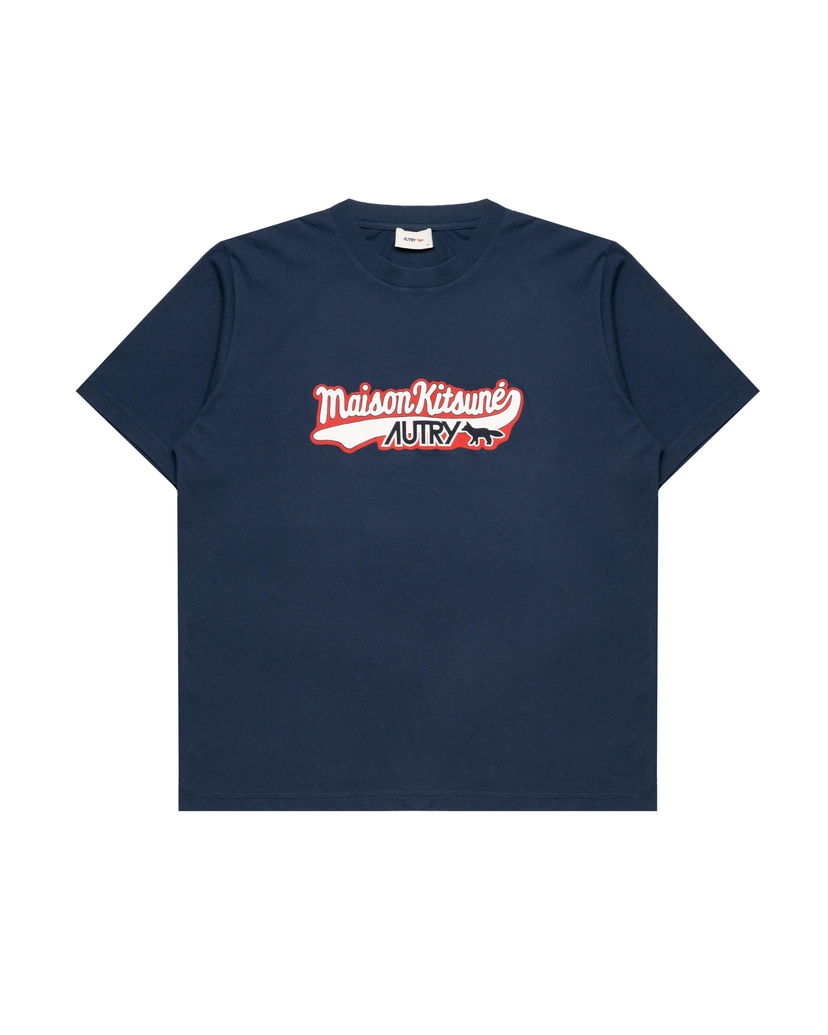 T-paita Autry Autry Action Shoes x Maison Kitsuné T-Shirt Tummansininen | TSPXMK2B