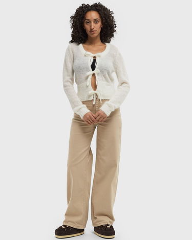 Villapaita GANNI Tie String Light Mohair Cardigan Valkoinen | K2343-135, 1