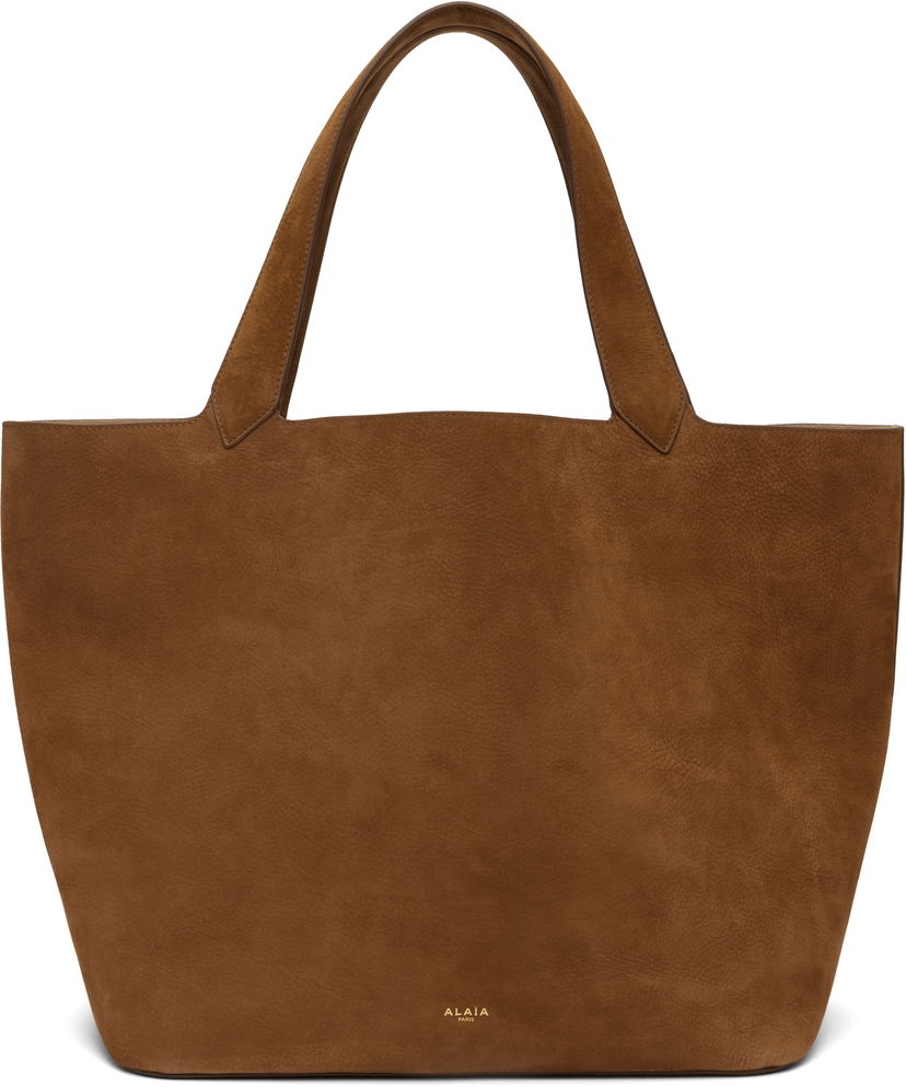 Kangaskassi Alaïa ALAÏA 'Le Cabas' Suede Tote Ruskea | AA1S15042CA214