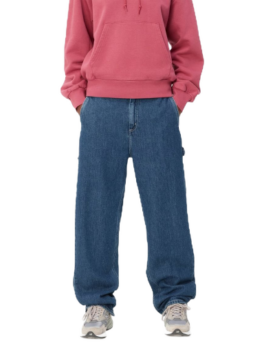 Jeans Carhartt WIP Pierce Pant Straight "Blue stone washed" Tummansininen | I031251_01_06