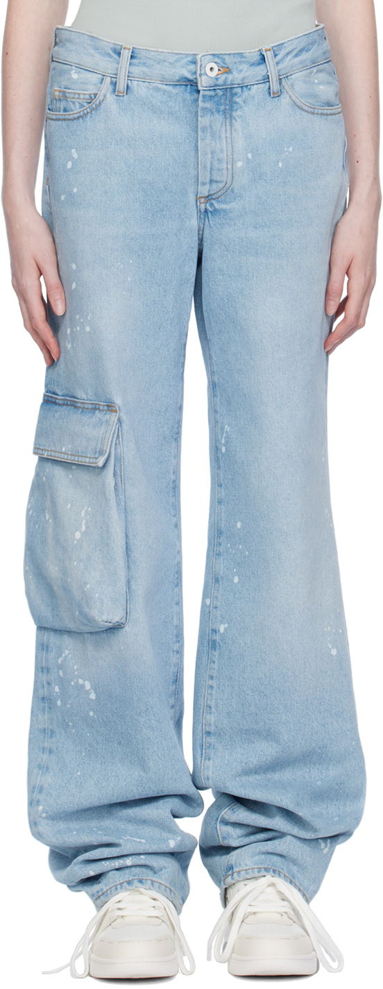 Jeans Off-White Jeans Sininen | OWYB014S23DEN0014001