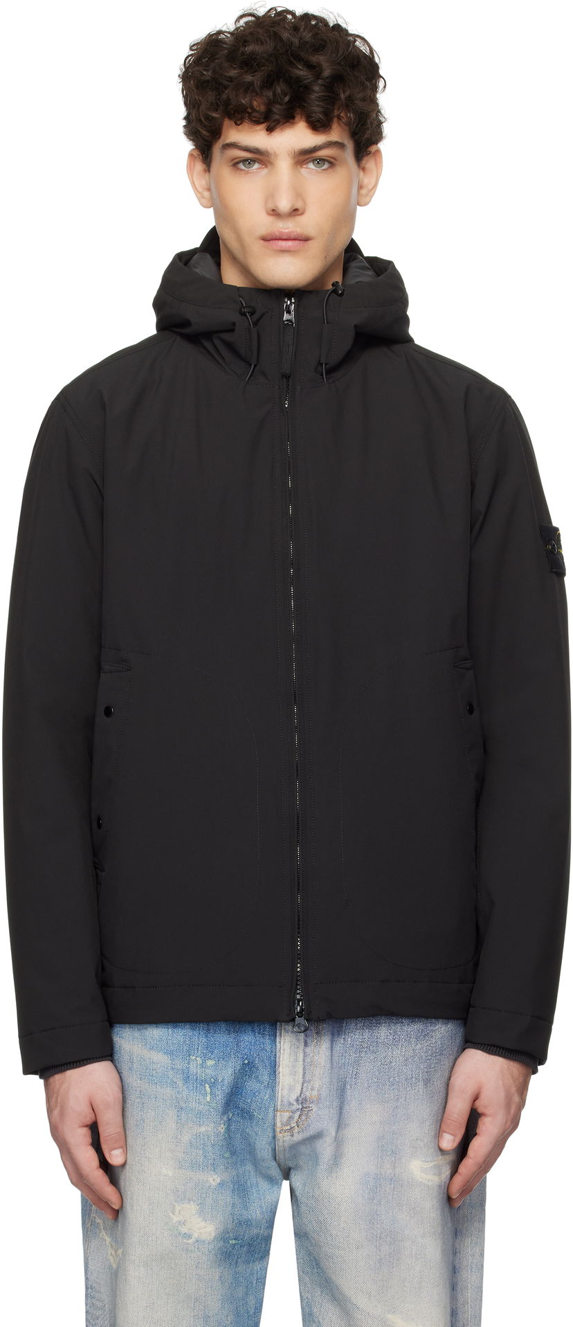 Tuulitakki Stone Island Stone Island Soft Shell Jacket Musta | K1S15 4100047 S0A27