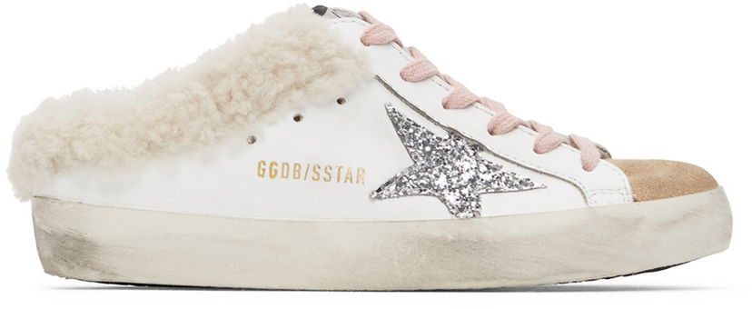 Tennarit ja kengät Golden Goose Shearling Super-Star Valkoinen | GWF00110.F000798.80194