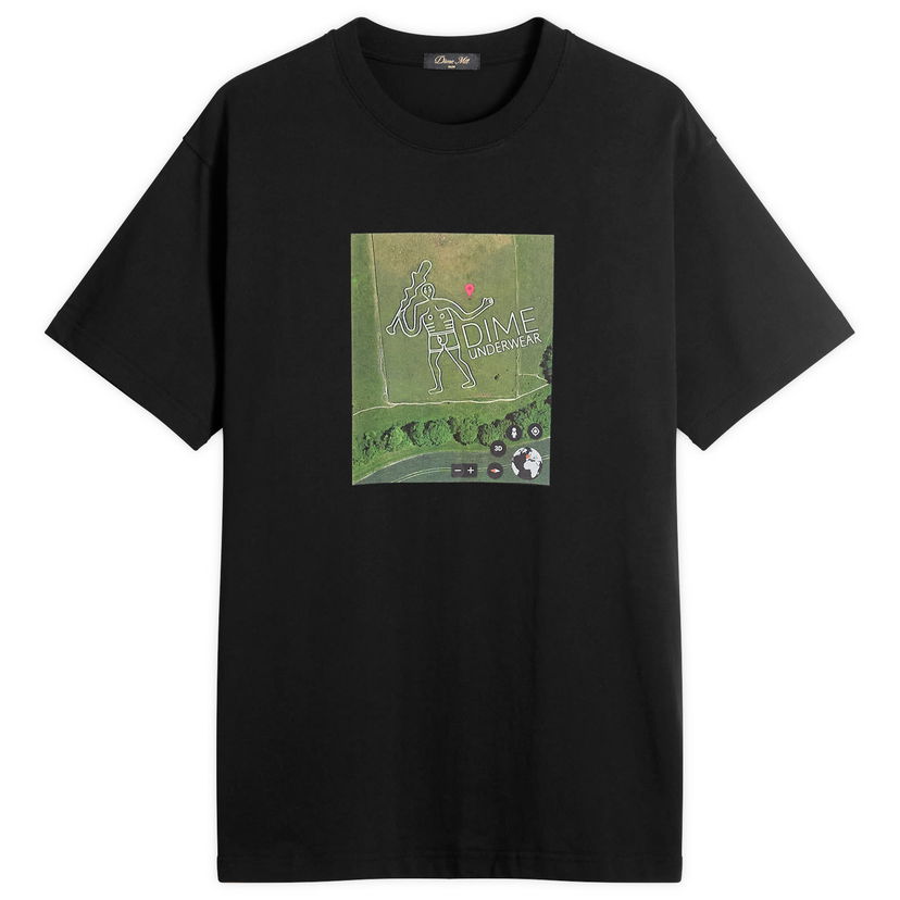 T-paita Dime GPS Graphic Tee, Size Large Musta | DIMESU2555-BLK