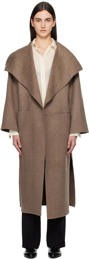 Takit TOTEME TOTEME Signature Wool Cashmere Coat Ruskea | 251-WRO885-FB0360, 0