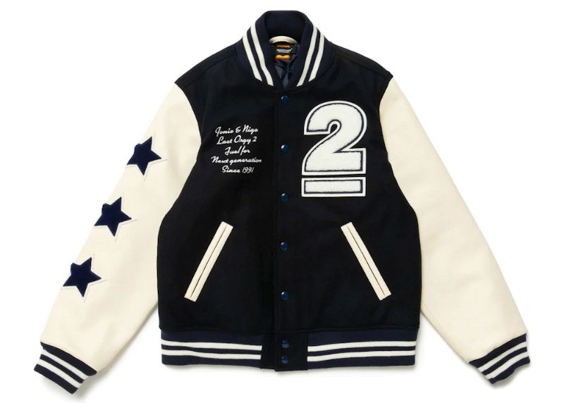 Bomber-takki Human Made Undercover x Last Orgy 2 Varsity Jacket Musta | XX24JK002