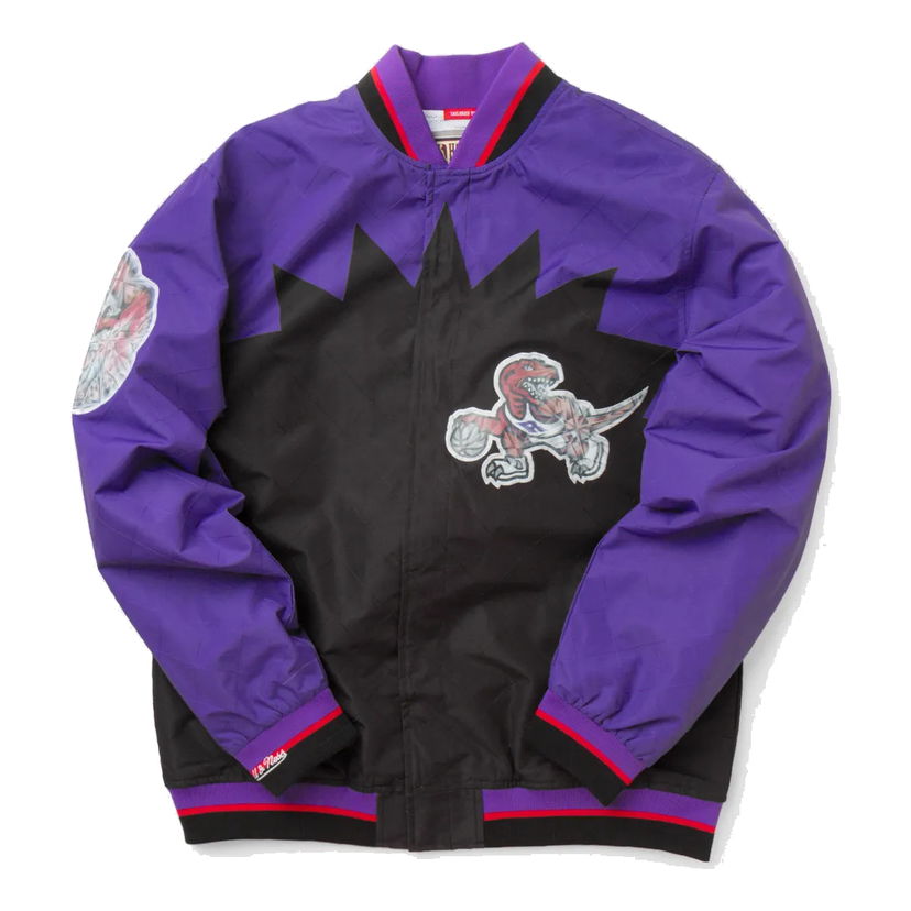 Bomber-takki Mitchell & Ness Mitchell & Ness Raptors Anniversary Warm Up Jacket Violetti | OJBF1201-TRAYYPPPBLCK