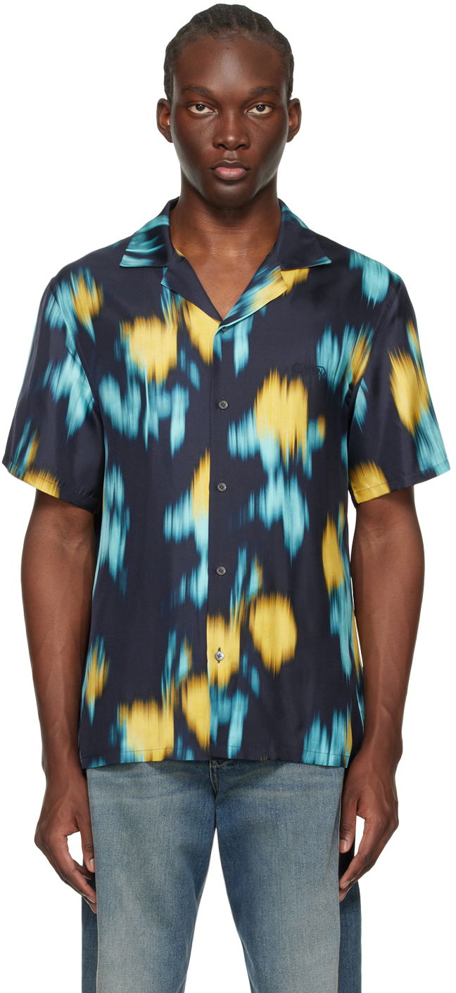 Paita LANVIN Blurred Floral Shirt Keltainen | RM-SI0019-5891-P24