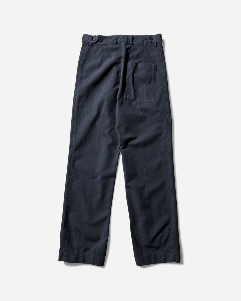 Housut Dries Van Noten Overdyed Carpenter Pants Tummansininen | 252-020986-2101 509