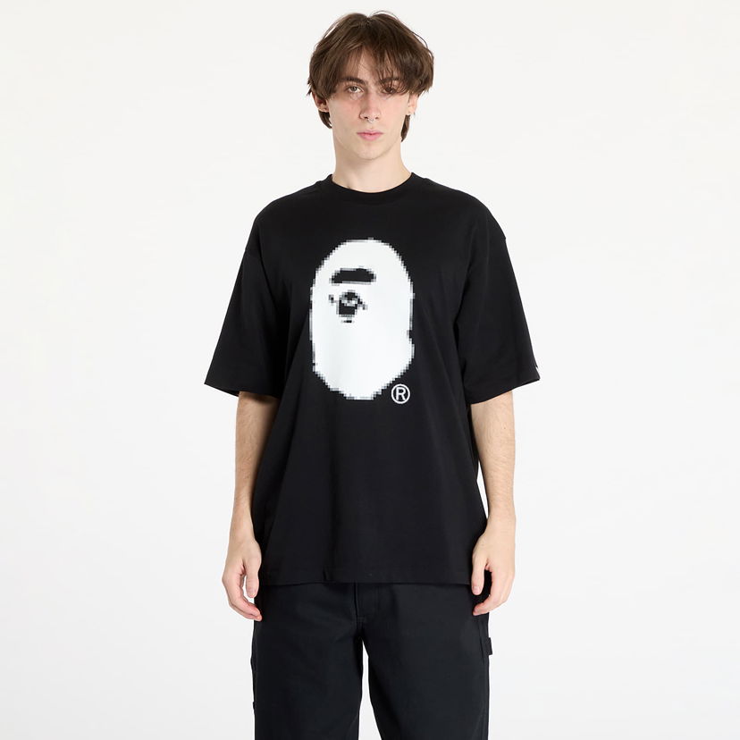 T-paita BAPE Pixel Ape Head Relaxed Fit Tee Black Musta | 001TEK801348M BLK