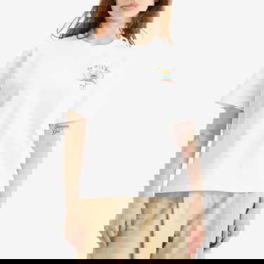 T-paita Casablanca Casa Way Mountain Printed T-Shirt, Size Large Valkoinen | WPF25-JTS-046-03, 2