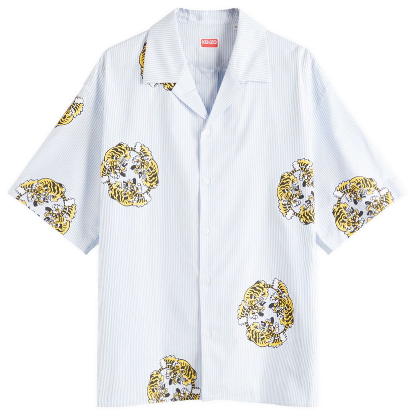 Paita KENZO Verdy Collection Hawaiian Short Sleeve Shirt, Size Large Sininen | FF55CH1309A5-64