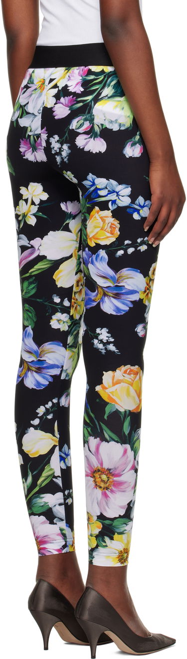 Leggingsit Dolce & Gabbana Dolce&Gabbana Floral Print Leggings Musta | FTB5TT FSG8L, 2