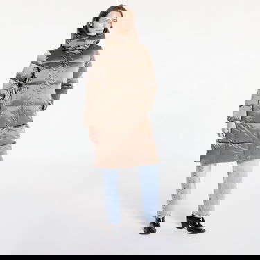 Puffer takki CALVIN KLEIN Shiny Satin Puffer Coat Brindle Beige | J20J224617 PAV, 4