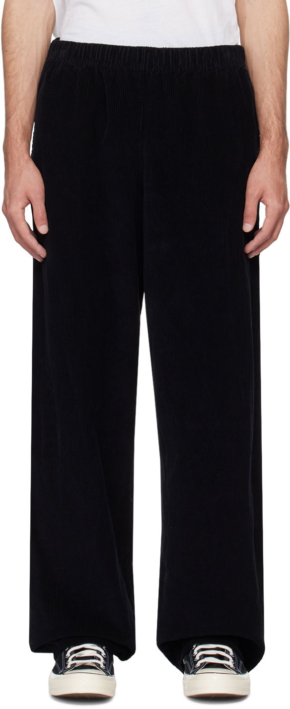 Housut LES TIEN Puddle Trousers Musta | WC-3023, 0