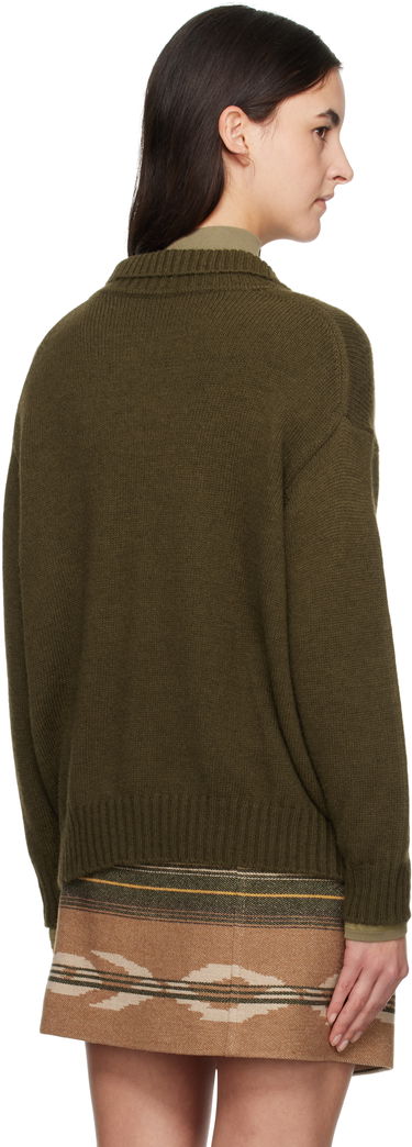 Villapaita Max Mara Weekend Max Mara Sabato Wool Polo Sweater Vihreä | 2425366013600, 2