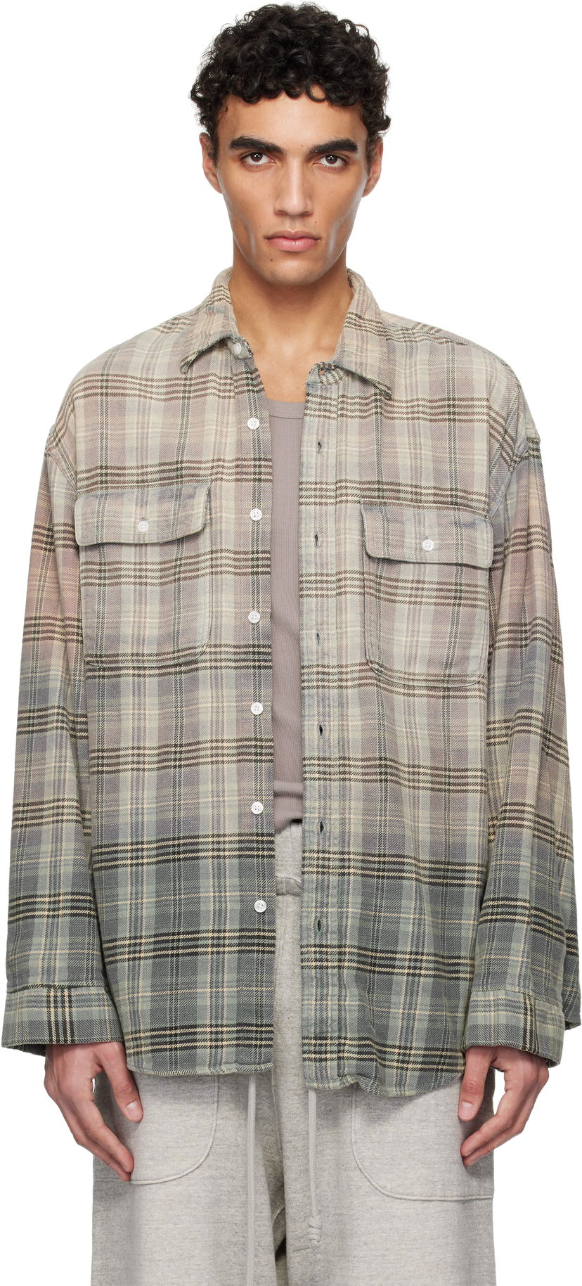 Paita R13 R13 Relaxed Plaid Work Shirt Monivärinen | R13MR266-R458B