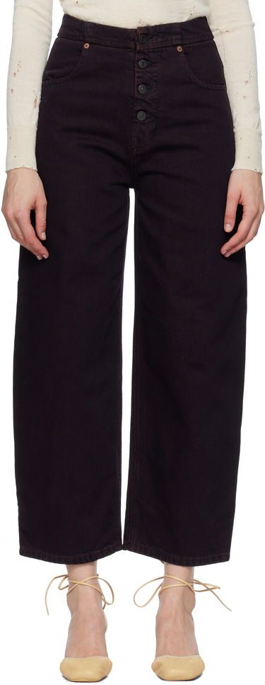 Jeans Maison Margiela MM6 Maison Margiela Barrel-Leg Jeans Burgundia | S52LA0268 M30032, 0