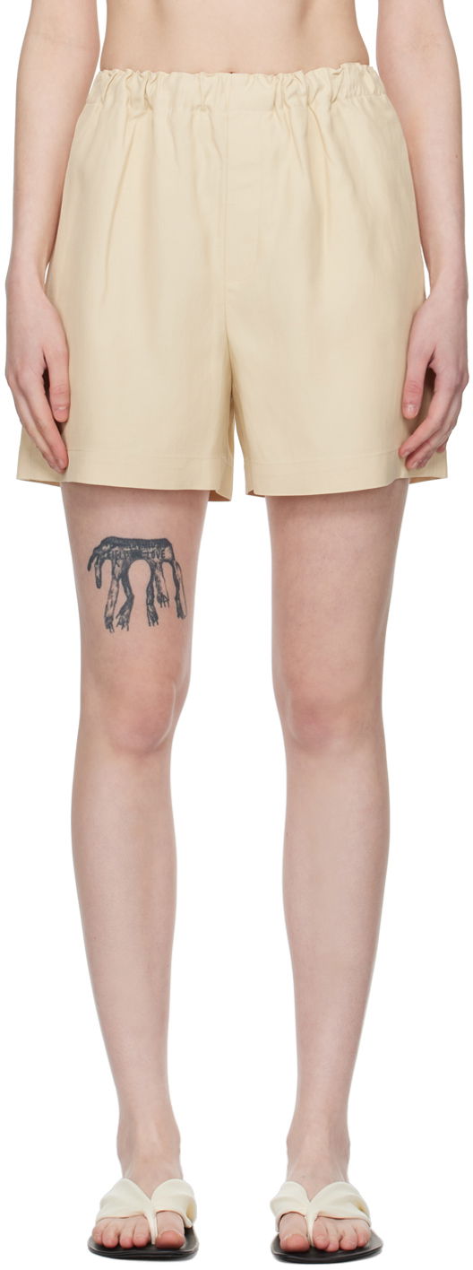 Shortsit Loulou de Saison Loulou de Saison Seto Shorts Beige | SETO