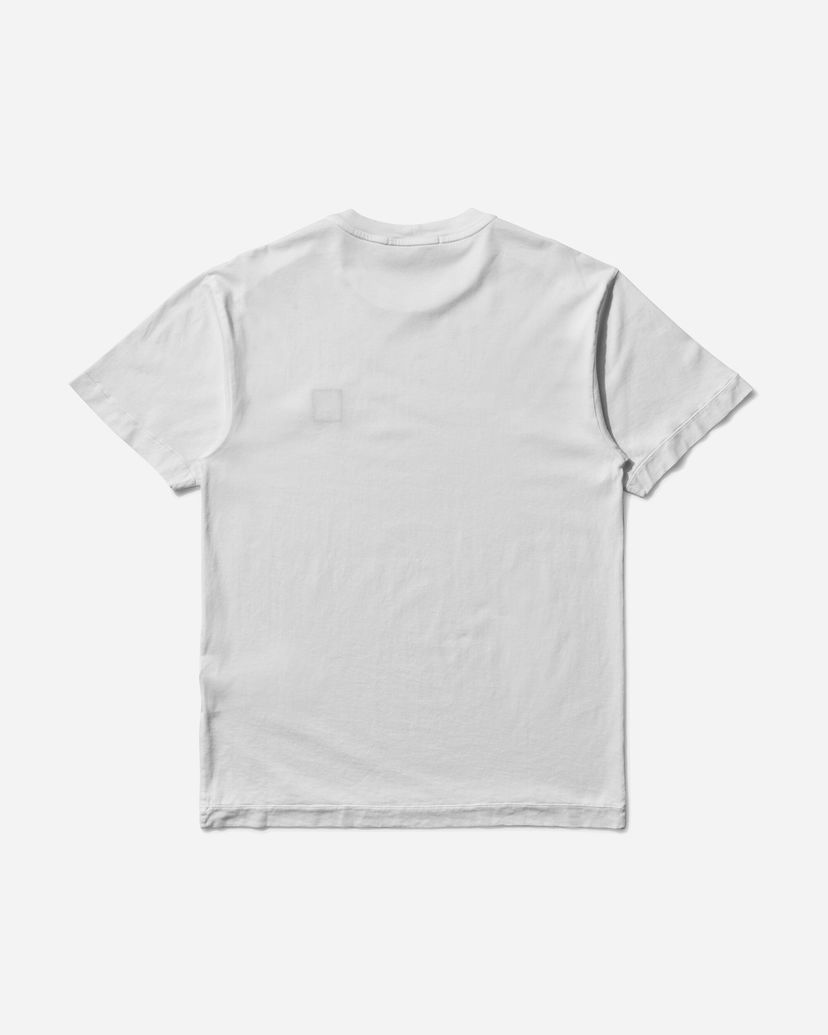 T-paita Stone Island Garment Dyed Logo Tee Valkoinen | K2S15-2100027-S0013 V0001