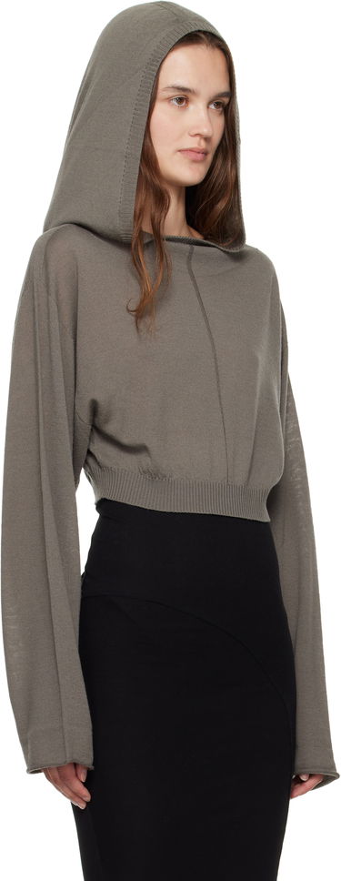 Huppari Rick Owens Rick Owens Cropped Hooded Tunic Harmaa | RP02E4632 M, 1