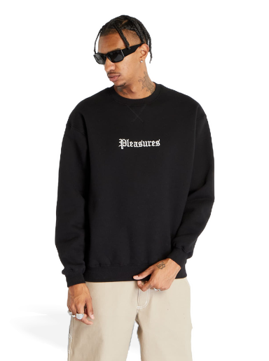 Huppari Pleasures Recipe Crewneck Black Musta | P23F021 BLACK