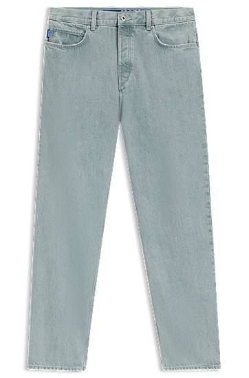 Jeans BOSS Baggy Fit Rigid Denim Jeans Harmaa | 50541663
