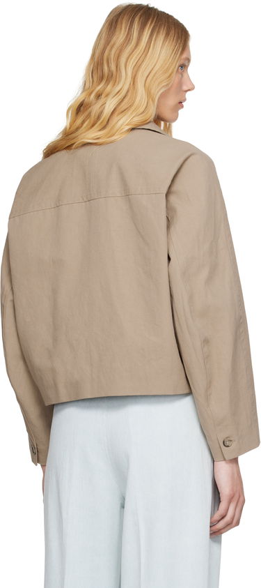 Takki A.P.C. A.P.C. Bianca Cropped Jacket Beige | COGXT-F32005, 2