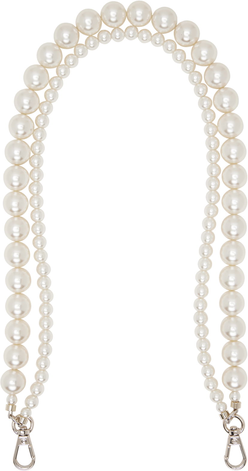 Kaulakoru Simone Rocha Simone Rocha Faux-Pearl Bag Strap Valkoinen | STRAP2 0904