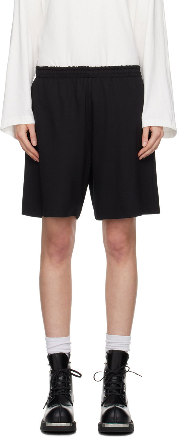 Shortsit Maison Margiela MM6 Embroidered Shorts Musta | S52MU0118 S22600
