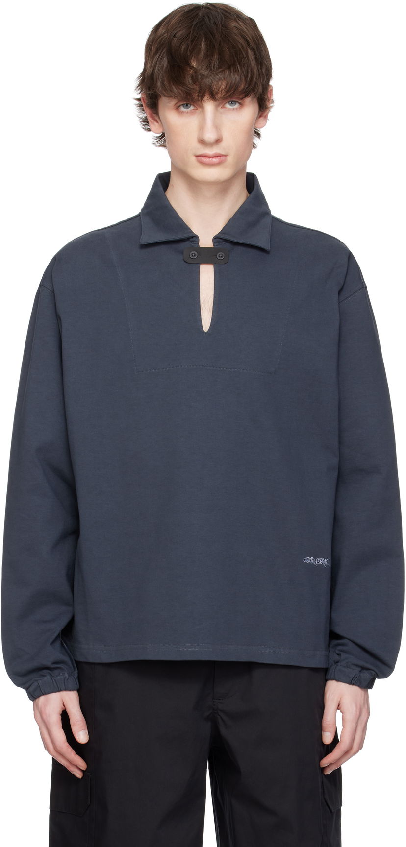 Villapaita GR10K GR10K Jersey Midlayer Polo Sininen | BG824120EH