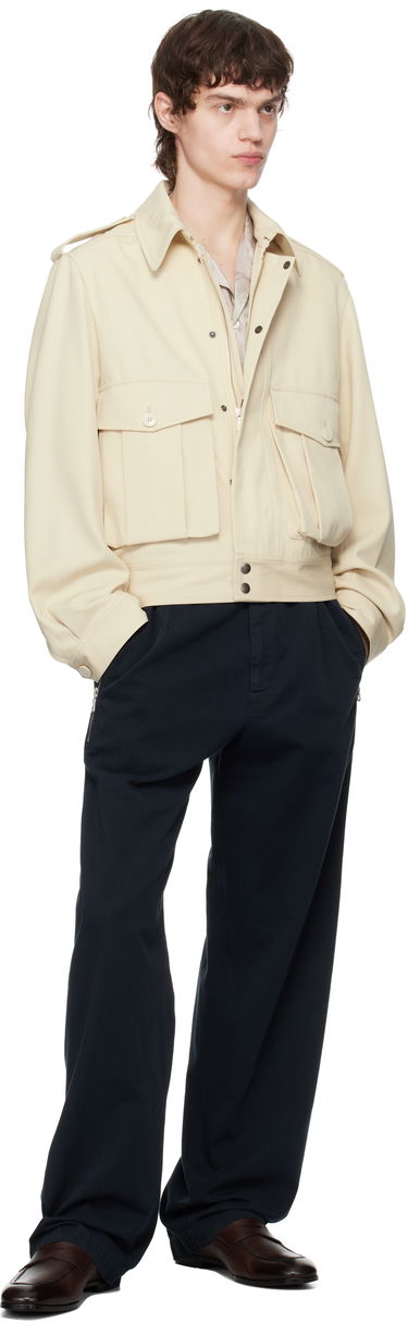 Bomber-takki Dries Van Noten Dries Van Noten Wool Gabardine Jacket Beige | 251-020510-1176, 3