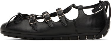 Vaatteet Simone Rocha Simone Rocha Ghillie Grip Ballerina Flats Musta | BPT2 0777, 2