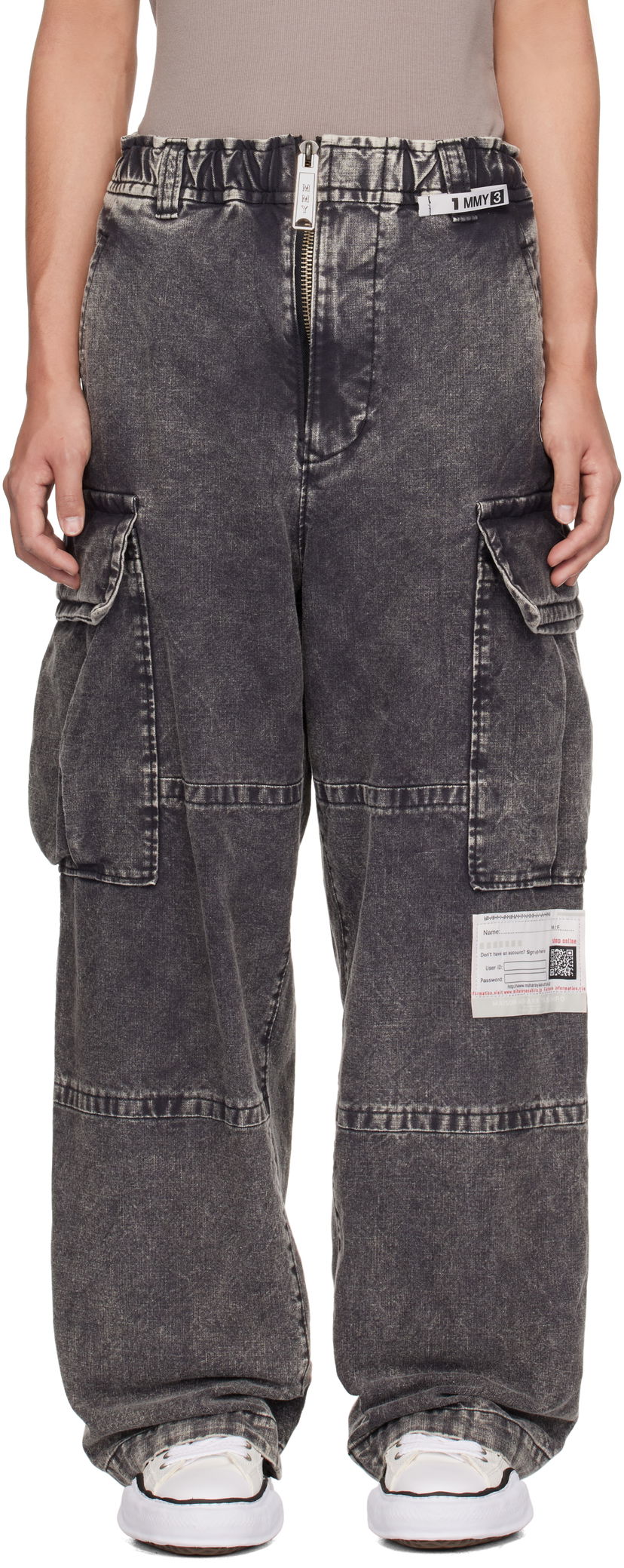 Cargo housut Maison MIHARA YASUHIRO Maison MIHARA YASUHIRO Military Cotton Cargo Pants Harmaa | A13PT055