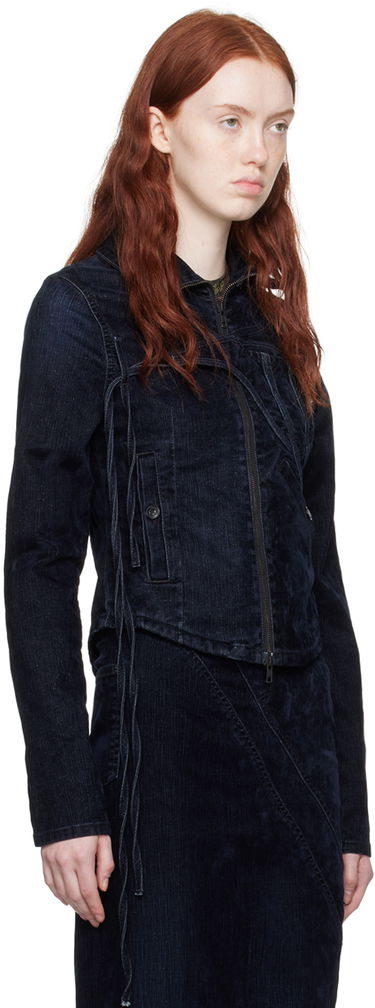 Takki Ottolinger Ottolinger Fitted Denim Jacket Tummansininen | 1703310, 1
