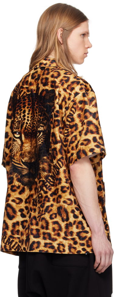 Paita Mastermind WORLD Mastermind World Leopard Short Sleeve Shirt Ruskea | MW25S14-SH015-600, 2