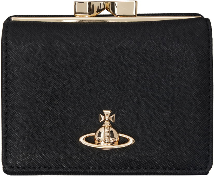 Lompakko Vivienne Westwood Black Small Frame Wallet Musta | 5115002MW-L001N-