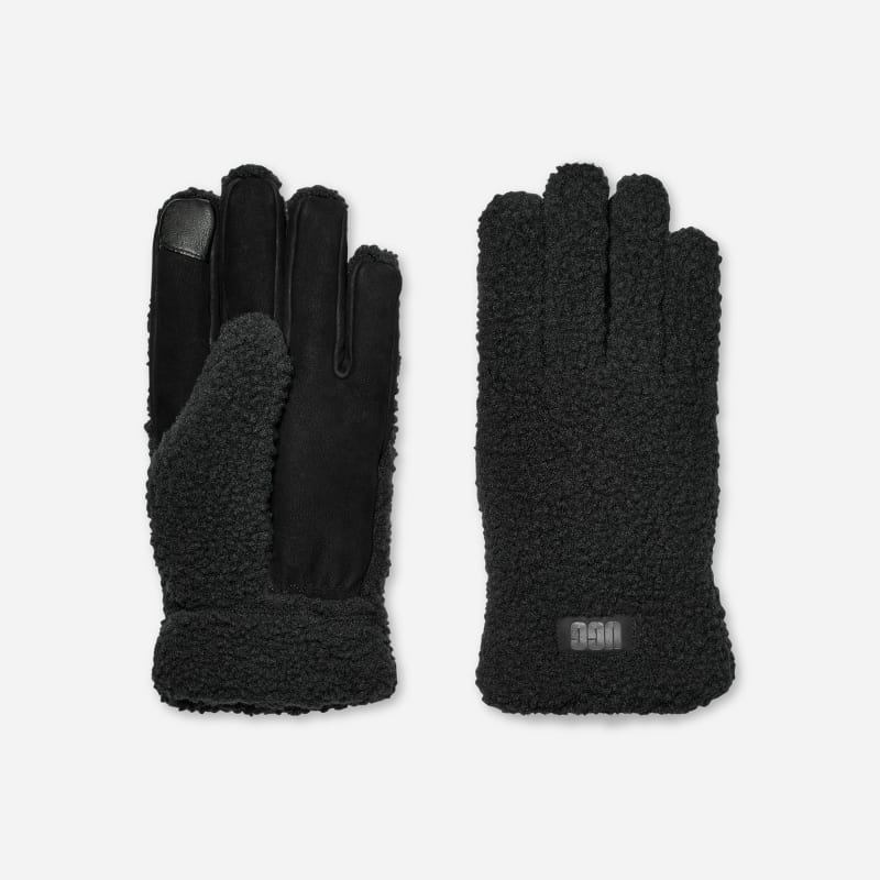 Käsineet UGG Polyester Fleece Gloves Musta | 101066-BLK, 1
