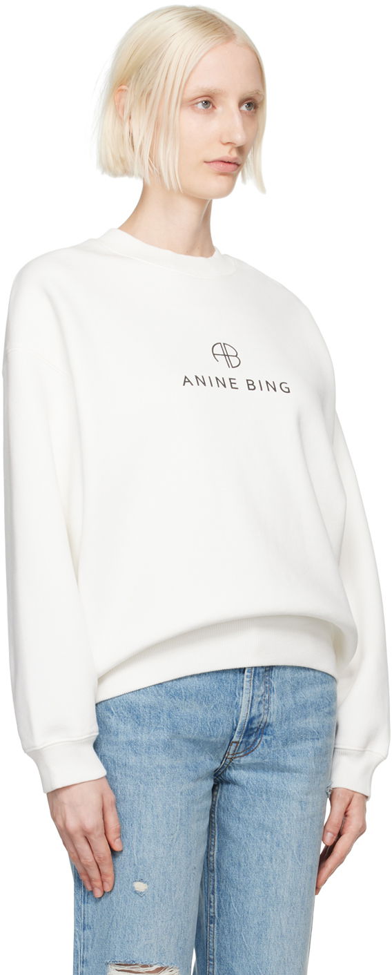 Villapaita Anine Bing ANINE BING Jaci Sweatshirt Valkoinen | A-08-10077-IVY1, 1