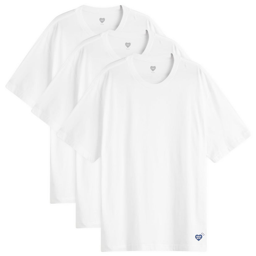 T-paita Human Made 3-Pack T-Shirt, Size Large, by Human Made Valkoinen | HM30CS037-WHT