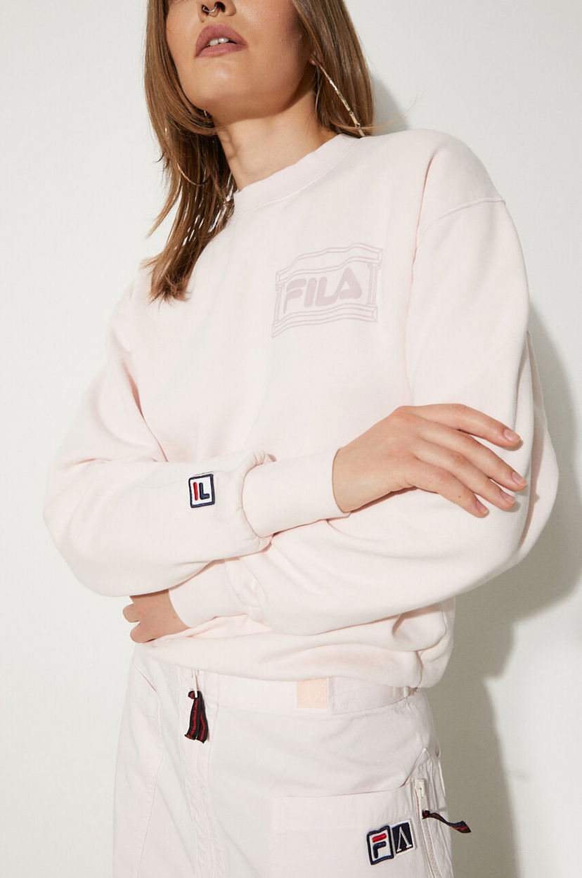 Huppari FILA Fila x Aries Crewneck Sweatshirt Vaaleanpunainen | 42PS24ST010122270227