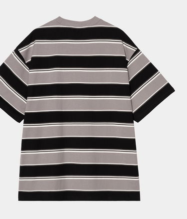 T-paita Carhartt WIP Malone Stripe Short Sleeve T-Shirt Harmaa | I035301_8, 1